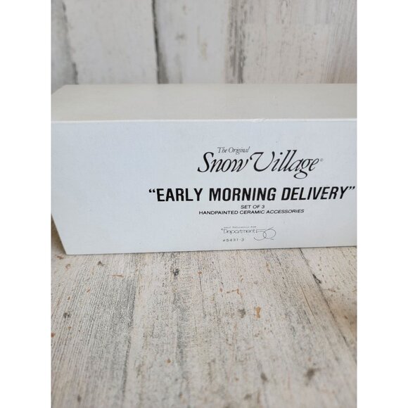 Dept 56 54313 Early Morning Delivery Snow village accessory Xmas - Picture 8 of 8